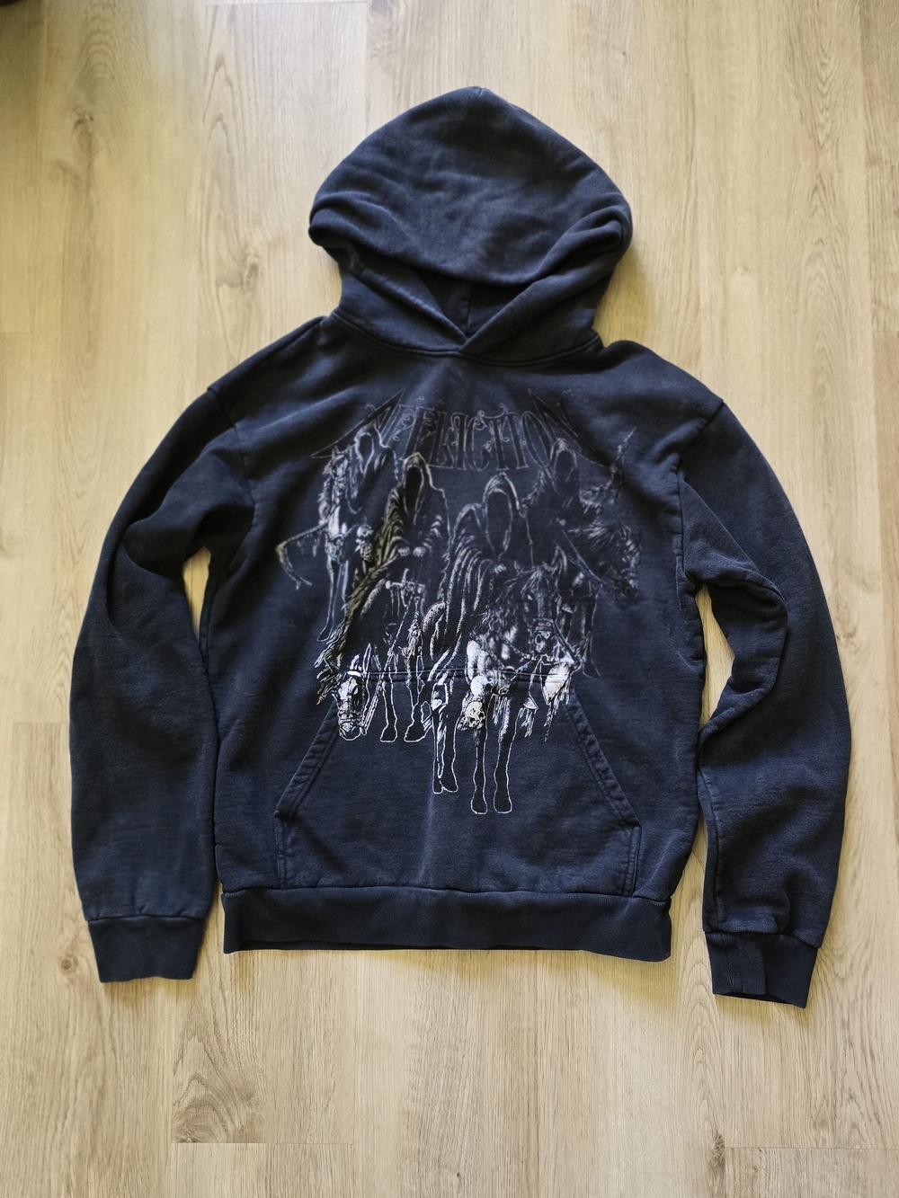 Affliction 4 Horsemen Black Graphic Hooded Sweatshirt - Men